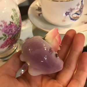 Vintage Accents - Mini Glass Pig Vase Vintage Accents - Mini Glass Pig Vase